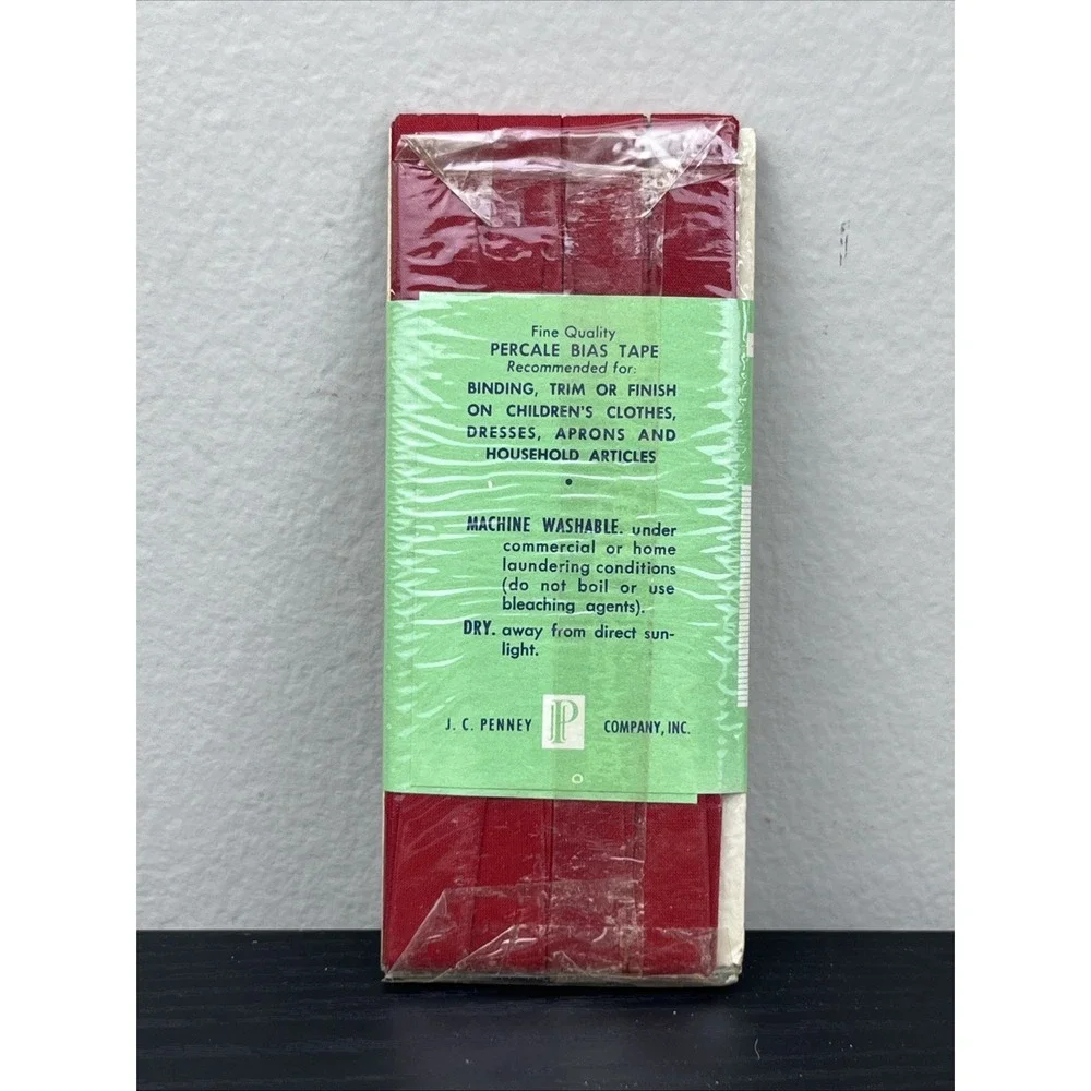 Vintage Penney's Red Single Fold Bias Tape 80 Square 6 Yards